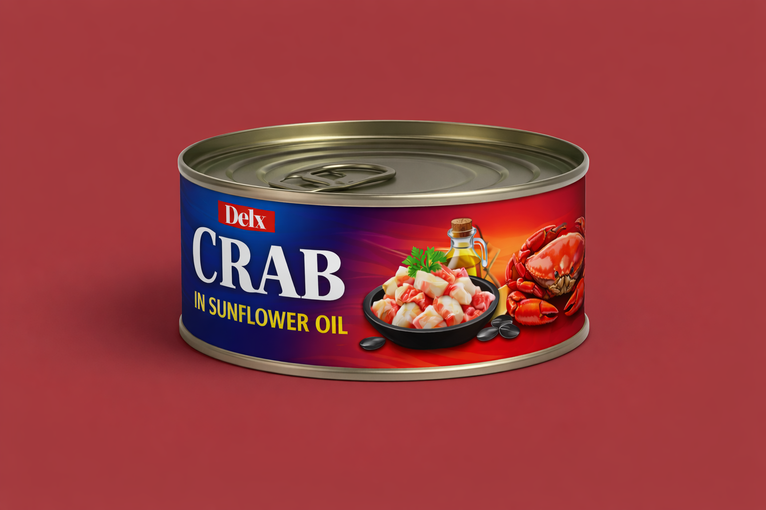 Delx Crab in olive oil